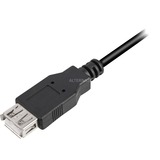 Sharkoon 4044951015405 cable USB 1 m USB 2.0 USB A Negro, Cable alargador negro, 1 m, USB A, USB A, USB 2.0, Macho/Hembra, Negro