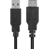 Sharkoon 4044951015429 cable USB 3 m USB 2.0 USB A Negro, Cable alargador negro, 3 m, USB A, USB A, USB 2.0, Macho/Hembra, Negro