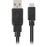 Sharkoon 4044951015481 cable USB 1 m USB 2.0 USB A Micro-USB B Negro negro, 1 m, USB A, Micro-USB B, USB 2.0, Macho/Macho, Negro