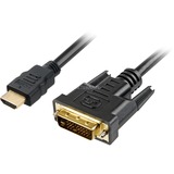 Sharkoon 5m, HDMI/DVI-D Negro, Cable negro, HDMI/DVI-D, 5 m, HDMI, DVI-D, Macho, Macho, 1920 x 1080 Pixeles