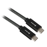 Sharkoon Cable USB 3.2 Gen 2, conector USB-C > conector USB-C negro/Gris