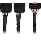 Sharkoon Cable de alimentación en Y SATA 90°, Cable Y negro