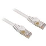 Sharkoon Cat.6/Cat.6 cable de red Blanco 0,25 m Cat6 S/FTP (S-STP) blanco, 0,25 m, Cat6, S/FTP (S-STP), RJ-45, RJ-45