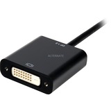 Sharkoon Convertidor DisplayPort 1.2 > DVI24+1, Cable negro