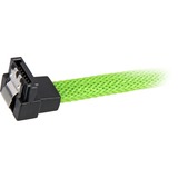 Sharkoon SATA 3 cable de SATA 0,3 m SATA 7-pin Negro verde, 0,3 m, SATA III, SATA 7-pin, SATA 7-pin, Macho/Macho, Negro