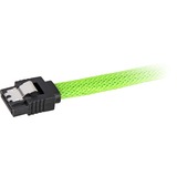 Sharkoon SATA 3 cable de SATA 0,3 m SATA 7-pin Negro verde, 0,3 m, SATA III, SATA 7-pin, SATA 7-pin, Macho/Macho, Negro