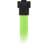 Sharkoon SATA 3 cable de SATA 0,3 m SATA 7-pin Negro verde, 0,3 m, SATA III, SATA 7-pin, SATA 7-pin, Macho/Macho, Negro