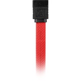 Sharkoon SATA 3 cable de SATA 0,45 m SATA 7-pin Negro, Rojo rojo, 0,45 m, SATA III, SATA 7-pin, SATA 7-pin, Macho/Macho, Negro, Rojo