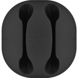 goobay 70683 organizador de cables Escritorio/pared Clip para cable Negro 5 pieza(s), Guía para cable negro, Clip para cable, Escritorio/pared, Negro