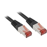 goobay Cable de parche Cat.6 S/STP negro