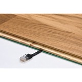 goobay V-UTP6005S-FLAT cable de red Negro 0,5 m Cat6 U/UTP (UTP) negro, 0,5 m, Cat6, U/UTP (UTP), RJ-45, RJ-45, Negro