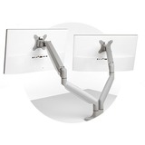 Kensington Brazo SmartFit® de altura ajustable con controles de un solo toque para dos monitores, Soporte de monitor gris, Atornillado, 9 kg, 33 cm (13"), 81,3 cm (32"), 100 x 100 mm, Plata