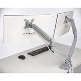 Kensington Brazo SmartFit® de altura ajustable con controles de un solo toque para dos monitores, Soporte de monitor gris, Atornillado, 9 kg, 33 cm (13"), 81,3 cm (32"), 100 x 100 mm, Plata