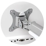 Kensington Brazo SmartFit de altura ajustable con un toque para dos monitores, Soporte de monitor gris, Atornillado, 9 kg, 33 cm (13"), 81,3 cm (32"), 100 x 100 mm, Plata