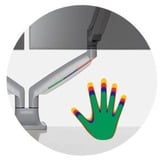 Kensington Brazo SmartFit de altura ajustable con un toque para dos monitores, Soporte de monitor gris, Atornillado, 9 kg, 33 cm (13"), 81,3 cm (32"), 100 x 100 mm, Plata