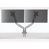 Kensington Brazo SmartFit de altura ajustable con un toque para dos monitores, Soporte de monitor gris, Atornillado, 9 kg, 33 cm (13"), 81,3 cm (32"), 100 x 100 mm, Plata