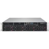 Supermicro SuperServer 6029P-TRT Intel C622 LGA 3647 (Socket P) Bastidor (2U) Negro, Barebone negro, Intel C622, LGA 3647 (Socket P), 10,4 GT/s, DDR4-SDRAM, 2000 GB, 512 GB