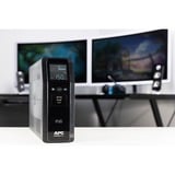 APC BACK UPS PRO BR 1200VA sistema de alimentación ininterrumpida (UPS) Línea interactiva 1,2 kVA 720 W 8 salidas AC negro, Línea interactiva, 1,2 kVA, 720 W, Seno, C13 acoplador, 8 salidas AC