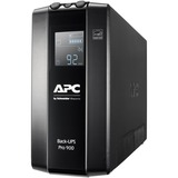 APC BR900MI sistema de alimentación ininterrumpida (UPS) Línea interactiva 0,9 kVA 540 W 6 salidas AC negro, Línea interactiva, 0,9 kVA, 540 W, Seno, 176 V, 294 V