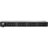 APC Basic Rack PDU unidad de distribución de energía (PDU) 12 salidas AC 0U/1U Negro, Regleta negro, Básico, 0U/1U, Monofásico, Horizontal/Vertical, Negro, 12 salidas AC