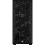 Aerocool Hive-G-BK-v1 Midi Tower, Cajas de torre negro, Midi Tower, PC, ATX, micro ATX, Mini-ITX, Acrilonitrilo butadieno estireno (ABS), SPCC, 15,7 cm, 31,7 cm