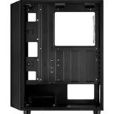 Aerocool Hive-G-BK-v1 Midi Tower, Cajas de torre negro, Midi Tower, PC, ATX, micro ATX, Mini-ITX, Acrilonitrilo butadieno estireno (ABS), SPCC, 15,7 cm, 31,7 cm