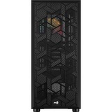 Aerocool Hive-G-BK-v3 Midi Tower Negro, Cajas de torre negro, Midi Tower, PC, Negro, ATX, micro ATX, Mini-ITX, Acrilonitrilo butadieno estireno (ABS), SPCC, 15,7 cm