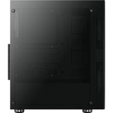 Aerocool Python Midi Tower Negro, Cajas de torre negro, Midi Tower, PC, Negro, ATX, micro ATX, Mini-ITX, ABS sintéticos, SPCC, Juego