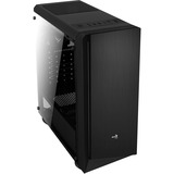 Aerocool RIFT carcasa de ordenador Midi Tower Negro, Cajas de torre negro, Midi Tower, PC, Negro, ATX, micro ATX, Mini-ITX, SPCC, Juego