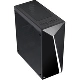 Aerocool Shard Midi Tower Negro, Cajas de torre negro, Midi Tower, PC, Negro, ATX, micro ATX, Mini-ITX, Acrilonitrilo butadieno estireno (ABS), SPCC, Juego