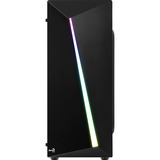 Aerocool Shard Midi Tower Negro, Cajas de torre negro, Midi Tower, PC, Negro, ATX, micro ATX, Mini-ITX, Acrilonitrilo butadieno estireno (ABS), SPCC, Juego