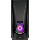 Aerocool Visor Midi Tower Negro, Cajas de torre negro, Midi Tower, PC, Negro, ATX, EATX, micro ATX, Mini-ITX, Acrilonitrilo butadieno estireno (ABS), SPCC, Acero, Juego