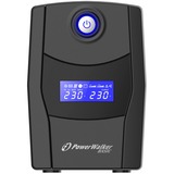 BlueWalker VI 600 STL Línea interactiva 0,6 kVA 360 W 2 salidas AC, UPS negro, Línea interactiva, 0,6 kVA, 360 W, Seno, 162 V, 290 V