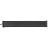 Brennenstuhl 1156057128 base múltiple 3 m 8 salidas AC Interior Negro, Regleta negro/Gris claro, 3 m, 8 salidas AC, Interior, Gestionado, Negro, 90 mm