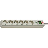 Brennenstuhl 1159750015 limitador de tensión Gris 6 salidas AC 1,5 m, Regleta gris claro, 6 salidas AC, 16 A, 4500 A, Gris, 1,5 m