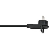 Brennenstuhl 1168980030 cable de transmisión Negro 3 m, Cable alargador negro, 3 m, Negro