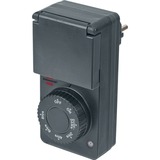 Brennenstuhl 1506120 contador eléctrico Negro Temporizador diario antracita, Temporizador diario, Negro, Giratorio, IP44, 91 mm, 62 mm