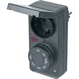 Brennenstuhl 1506120 contador eléctrico Negro Temporizador diario antracita, Temporizador diario, Negro, Giratorio, IP44, 91 mm, 62 mm
