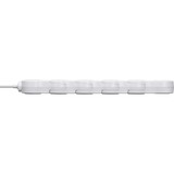 Brennenstuhl Vario base múltiple 1,4 m 5 salidas AC Interior Blanco, Regleta blanco, 1,4 m, 5 salidas AC, Interior, Tipo F, Tipo F, IP20