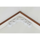 Brennenstuhl Vario base múltiple 1,4 m 5 salidas AC Interior Blanco, Regleta blanco, 1,4 m, 5 salidas AC, Interior, Tipo F, Tipo F, IP20