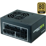 Chieftec CSN-450C unidad de fuente de alimentación 450 W 20+4 pin ATX SFX Negro, Fuente de alimentación de PC negro, 450 W, 100 - 240 V, 47 - 63 Hz, 6 A, Activo, 90 W