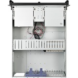 Chieftec UNC-411E-B carcasa de ordenador Estante Negro, Plata 400 W, Servidor de vivienda negro, Estante, Servidor, Negro, Plata, ATX, EATX, micro ATX, SECC, 4U