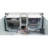 Chieftec UNC-411E-B carcasa de ordenador Estante Negro, Plata 400 W, Servidor de vivienda negro, Estante, Servidor, Negro, Plata, ATX, EATX, micro ATX, SECC, 4U