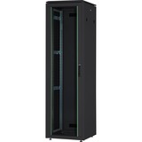 Digitus Armario de red de la serie Unique - 600 x 600 mm (an. x pr.), Armario IT negro, Rack o bastidor independiente, 42U, 800 kg, Negro
