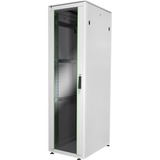 Digitus Armario de red de la serie Unique - 600 x 800 mm (an. x pr.), Armario IT gris claro, Rack o bastidor independiente, 800 kg, Gris