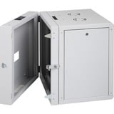 Digitus Carcasa de pared de la serie Unique - de dos piezas, giratoria, Armario IT gris, giratoria, 600 mm, 600 mm, 610 mm, 650 mm, 650 mm, 43,4 kg