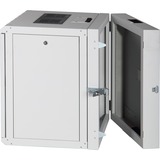 Digitus Carcasa de pared de la serie Unique - de dos piezas, giratoria, Armario IT gris claro, giratoria, Bastidor de pared, 20U, 100 kg, Gris