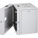 Digitus Carcasa de pared de la serie Unique - de dos piezas, giratoria, Armario IT gris claro, giratoria, Bastidor de pared, 20U, 100 kg, Gris