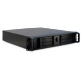 Inter-Tech 2U-2098-SK Estante Negro, Servidor de vivienda negro, Estante, Servidor, Negro, Mini-ITX, uATX, Acero, 2U