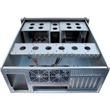 Inter-Tech 4U-4098-S Estante Negro, Servidor de vivienda negro, Estante, Servidor, Negro, ATX, micro ATX, uATX, Mini-ITX, Acero, 4U